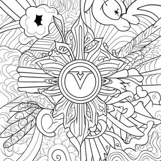 Valorant Logo Farvelægningsside | Valorant malebog