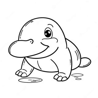 Platypus farvelægningsside | Platypus malebog