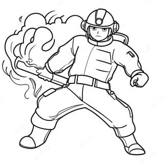 Fire Force farvelægningsside | Fire Force malebog