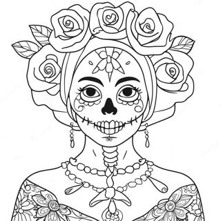 Catrina farvelægningsside | Catrina malebog