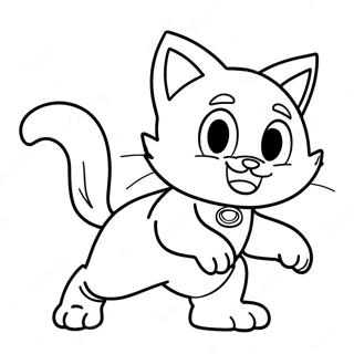 Blaze the Cat i Aktion Malebog | Blaze katten malebog