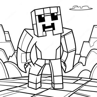 Eventyrlig Minecraft Creeper Malebog | Cool Minecraft malebog