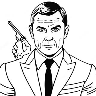 James Bond farvelægningsside | James Bond malebog
