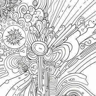 Glitch Kunst Abstrakt Malebog | Glitch malebog