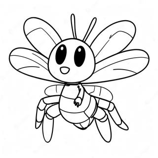 Vred Beedrill Flyvende Farvelægningsside | Beedrill malebog