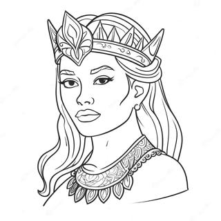 Fierce Slay Dronning Farvelægningsside | Dræbe malebog