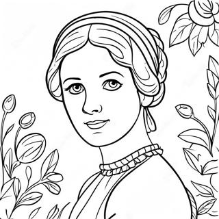 Jane Austen Farvelægningsside | Jane Austen malebog
