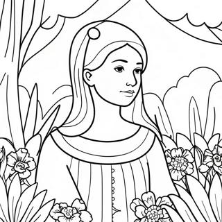 Isabella i en Smuk Have Malebog | Isabella malebog