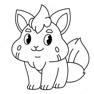 Vulpix Farvelægningsside | Vulpix malebog