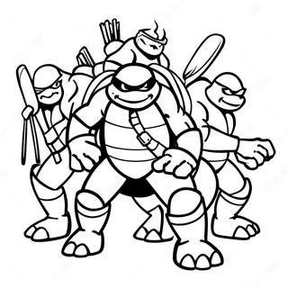April Ninja Skildpadder Malebøger