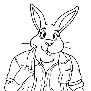 Bad Bunny Farvelægningsside | Bad Bunny malebog