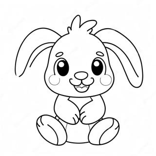 Sød Jellycat Kanin Farvelægningsside | Jellycat malebog