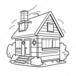 Hyggeligt Lille Hus Malebog | Tiny House malebog