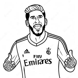 Sergio Ramos Fejrer et Mål Malebog | Sergio Ramos malebog