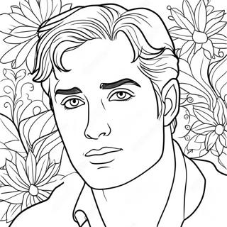 Edward Cullen farvelægningsside | Edward Cullen malebog