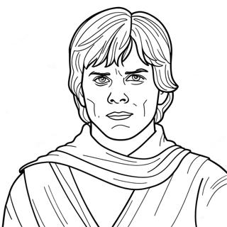 Luke Skywalker Farvelægningsside | Luke malebog