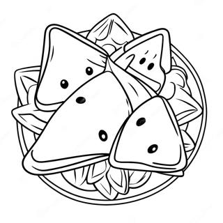 Lækkert Hamantaschen Fyld Farvelægningsside | Hamantaschen malebog