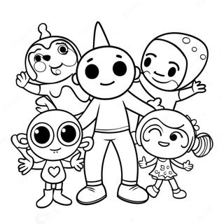 Doodlebops Farvelægningsside | Doodlebops malebog