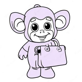 Tinky Winky med Sin Lilla Taske Malebog | Teletubbies malebog
