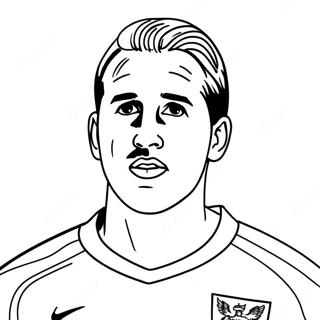 Harry Kane farvelægningsside | Harry Kane malebog