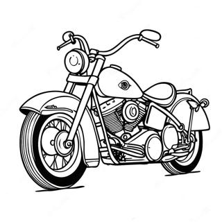Vintage Harley motorcykel farvelægningssider | Harley malebog