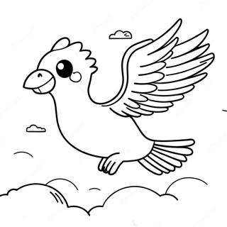 Articuno Flyvende i Himlen Malebog | Articuno malebog