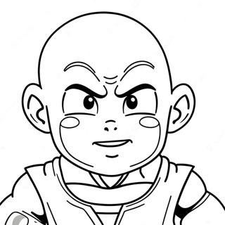 Krillin Farvelægningsside | Krillin malebog