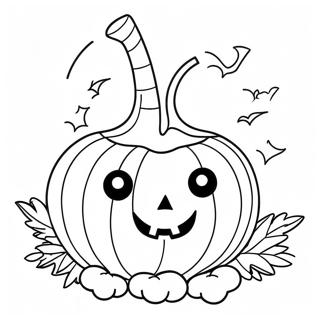 Sød Halloween Græskar Malebog | Søde Halloween malebog