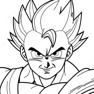 Farvelægningsside med Gohan | Gohan malebog