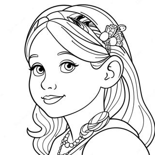 Chloe farvelægningsside | Chloe malebog