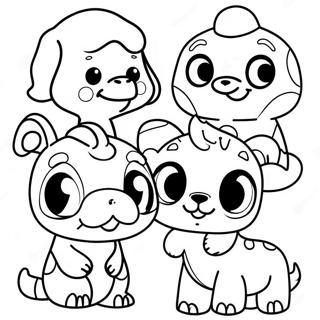 Søde Funko Pop Dyr Malebog | Funko Pop malebog
