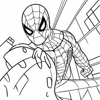 Spider Man farvelægningsside | Edderkoppen Mand malebog