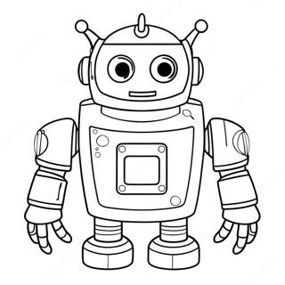 PJ Robot Farvelægningsside | PJ Robot malebog