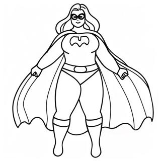 Plus Size Superhelt Malebogsside | Plus Size malebog