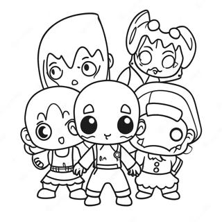 Chibi Horror Karakterer Malebog | Chibi Horror malebog