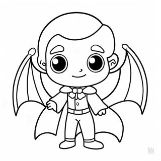 Sød Chibi Vampyr Malebog | Chibi Horror malebog