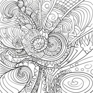 Trippy Optisk Illusion Malebog | Trippy Illusion malebog