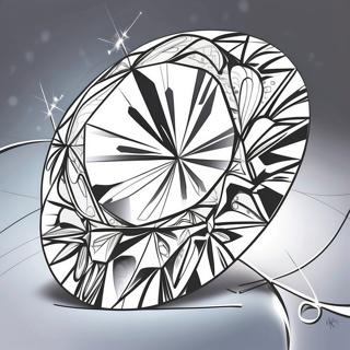 Glitrende Diamant Farvelægningsside | Diamant malebog