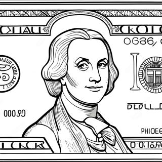 Dollar Sedel Malebog | Dollarregning malebog