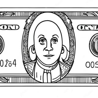 Sjov Dollar Bill Malebog | Dollarregning malebog
