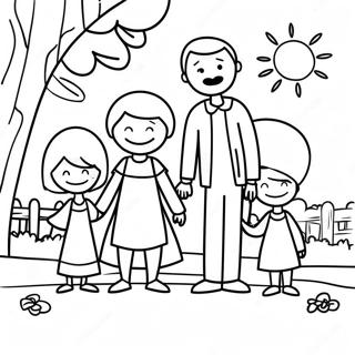 Stregfigur Familie Malebog | Pind malebog