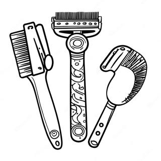 Seje Razor-designs farvelægningsside | Razor malebog
