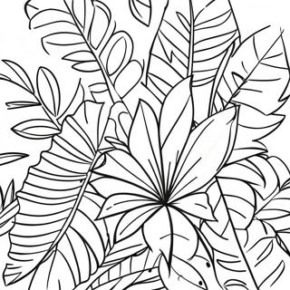 Tropiske Blade Malebog | Botanisk malebog