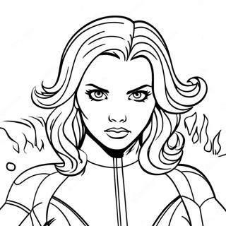 Black Widow Malebog | Sort Enke malebog