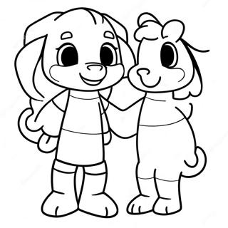 Chara og Asriel Malebog | Undertale malebog
