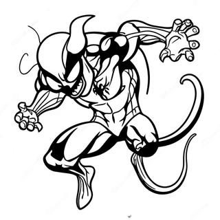 Venom Sonic i Aktion Malebog | Venom Sonic malebog