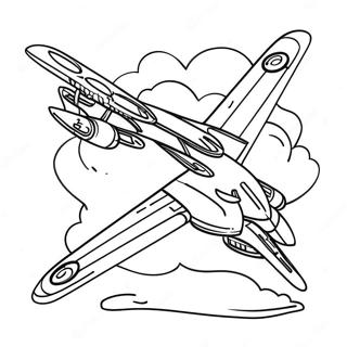 B2 Bomber Flyver Højt Malebog | B2 Bombefly malebog