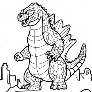 Godzilla Farvelægningsside | Godzilla malebog