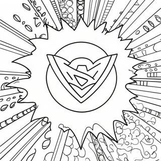 Superhelte logo farvelægningssider | Superhelte Logo malebog