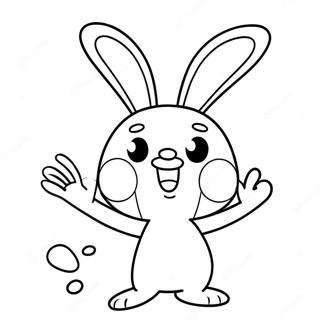 Rabbids Farvelægningsside | Rabbids malebog